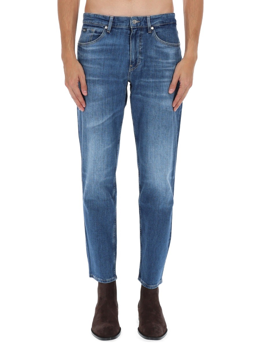 Discover the authentic Boss men's JEANS "MAINE" in Blue