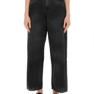 Refresh your wardrobe with the YMC women's JEANS "SILVER" in Black