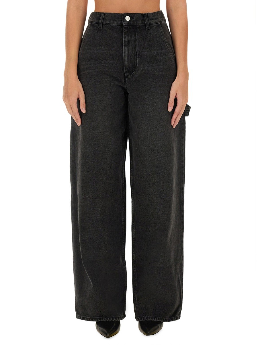 Refresh your wardrobe with the MARANT ETOILE women's JEANS "SOLENE" in Black
