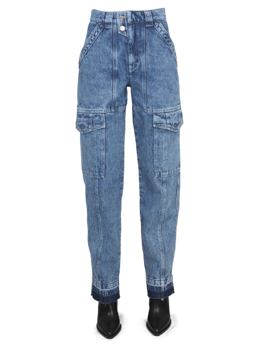 Refresh your wardrobe with the MARANT ETOILE women's JEANS "VAYONEO" in Azure