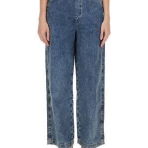 Refresh your wardrobe with the MOSCHINO JEANS women's JEANS WIDE LEG in DENIM