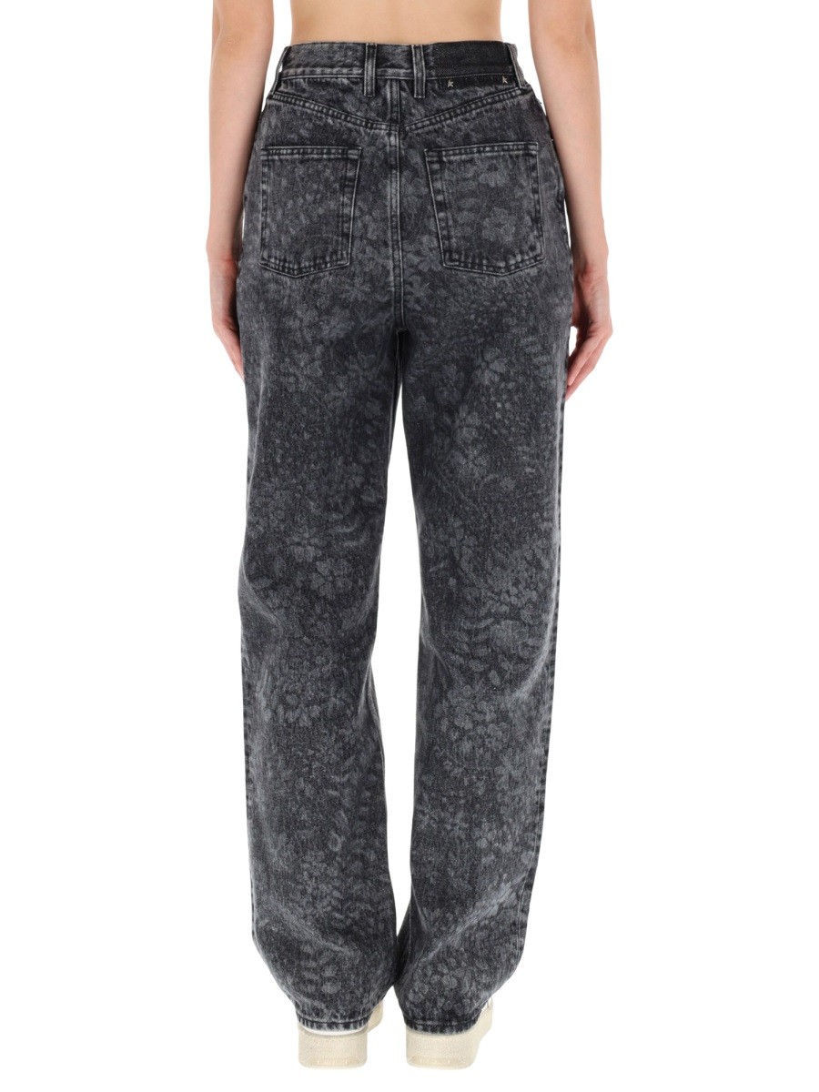 JEANS WITH FLORAL PATTERN - Image 4