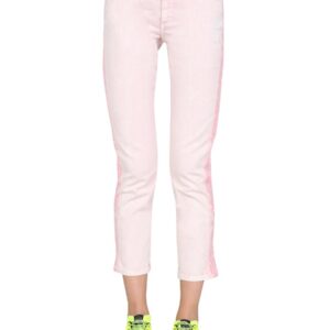 Explore the authentic stella mccartney women's JEANS WITH LOGO BANDS in beige