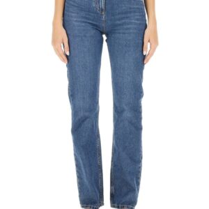 Refresh your wardrobe with the Etro women's JEANS WITH LOGO EMBROIDERY in Blue
