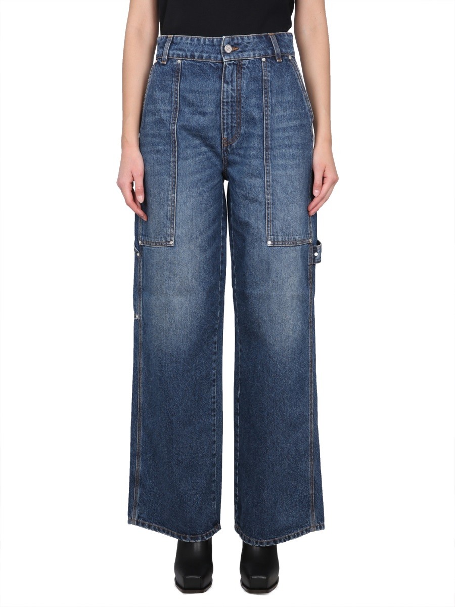 Refresh your wardrobe with the stella mccartney women's JEANS WORKWEAR in Blue
