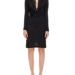 Elevate your look with the Helmut Lang women's JERSEY DRESS in Black