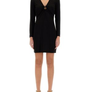 Explore the authentic MICHAEL BY MICHAEL KORS women's JERSEY DRESS WITH DROP OPENING in Black
