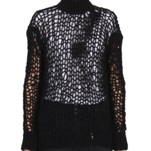 Explore the authentic Ann Demeulemeester women's JERSEY "LEONTINE" in Black