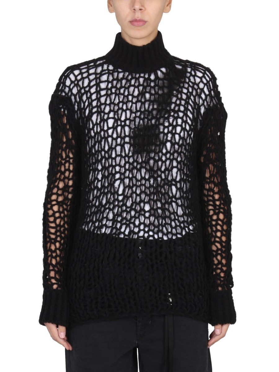 Explore the authentic Ann Demeulemeester women's JERSEY "LEONTINE" in Black