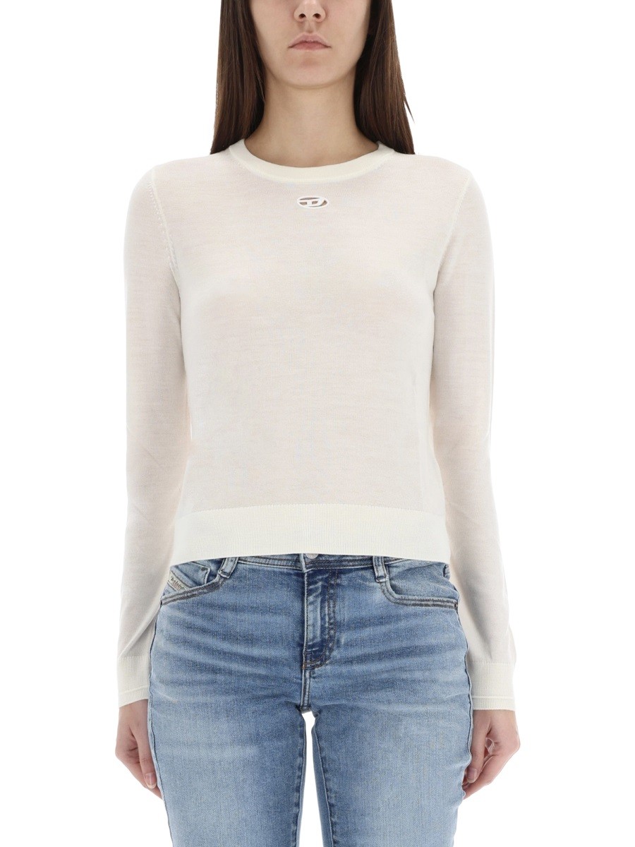 Discover the authentic Diesel women's JERSEY "M-ALINESA" in White