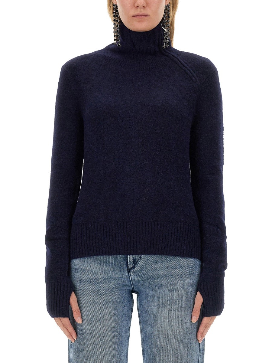 Discover the authentic MARANT ETOILE women's JERSEY "ODELLE" in Blue