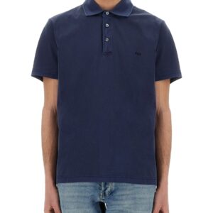 Discover the authentic FAY men's JERSEY POLO. in Blue