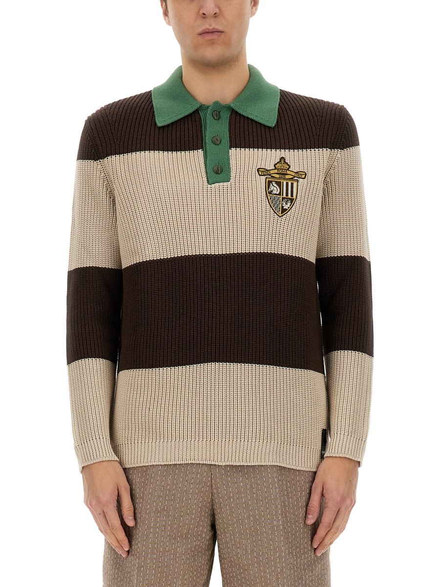 Discover the authentic Fendi men's JERSEY POLO. in MULTICOLOUR