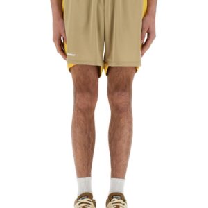 Refresh your wardrobe with the WALES BONNER men's JERSEY SHORTS in Yellow