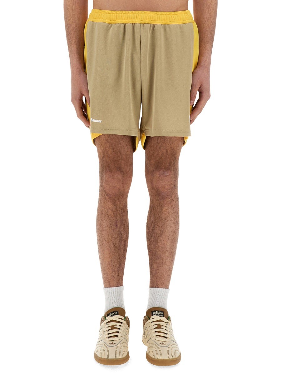 Refresh your wardrobe with the WALES BONNER men's JERSEY SHORTS in Yellow