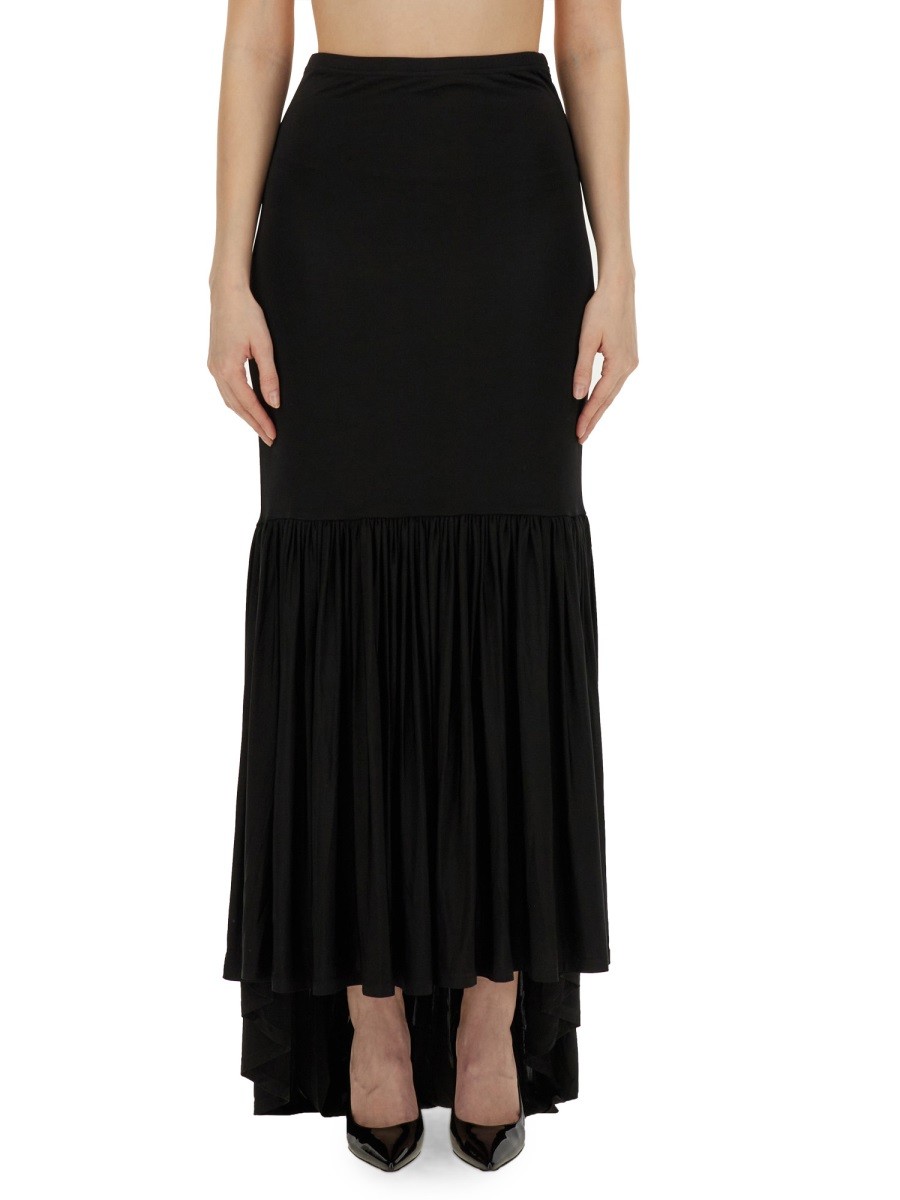 Refresh your wardrobe with the NINA RICCI women's JERSEY SKIRT in Black