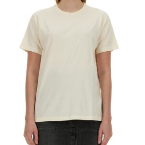 Refresh your wardrobe with the Maison Margiela women's JERSEY T-SHIRT in POWDER