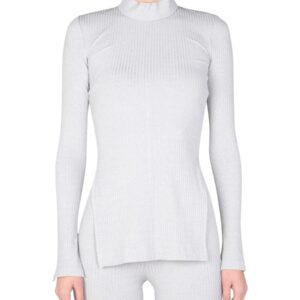 Discover the authentic Helmut Lang women's JERSEY T-SHIRT in Grey