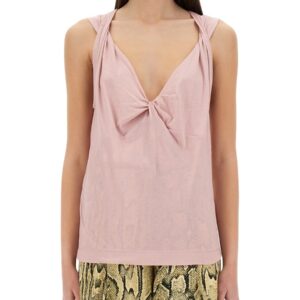 Elevate your look with the Dries Van Noten women's JERSEY TOP in Pink