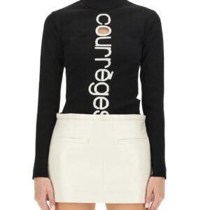 Discover the authentic COURREGES women's JERSEY WITH LOGO in MULTICOLOUR