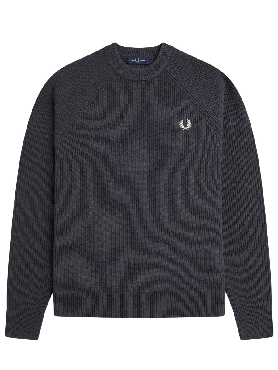 Elevate your look with the FRED PERRY men's JERSEY WITH LOGO in CHARCOAL
