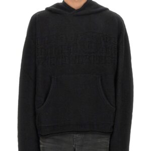 Explore the authentic MM6 MAISON MARGIELA men's JERSEY WITH LOGO in Black