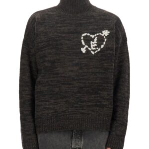 Elevate your look with the ÉTUDES men's JERSEY WITH LOGO in Brown