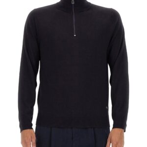 Explore the authentic PS BY PAUL SMITH men's JERSEY WITH LOGO EMBROIDERY in Blue