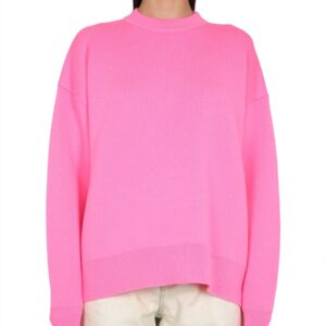 Discover the authentic Palm Angels women's JERSEY WITH PALM MOTIF in Pink