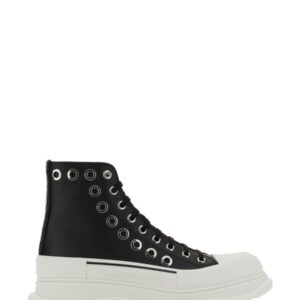 Explore the authentic Alexander Mcqueen men's JOEY SNEAKER WITH EYELETS in Black
