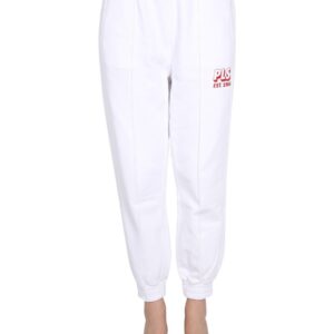 Explore the authentic Philosophy Di Lorenzo Serafini women's JOGGING LOGO PANTS in White
