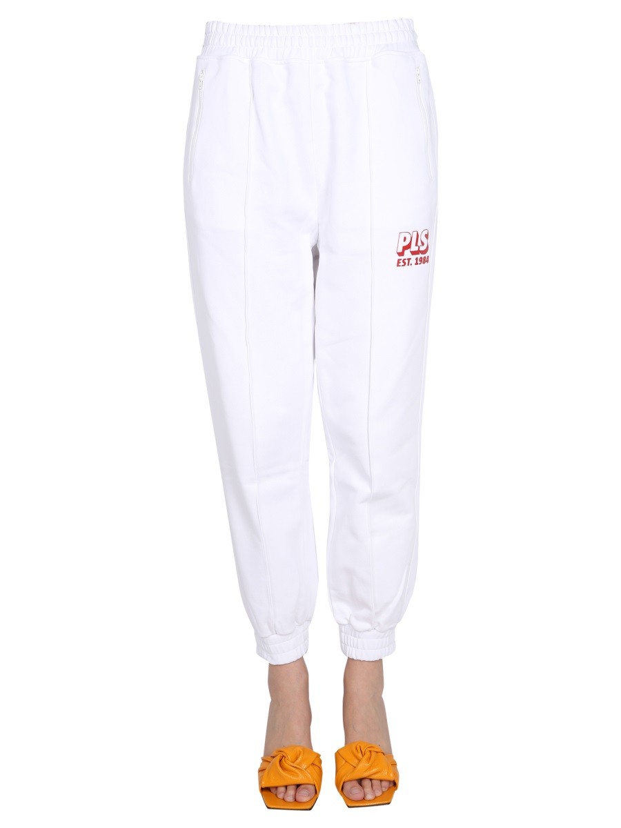 Explore the authentic Philosophy Di Lorenzo Serafini women's JOGGING LOGO PANTS in White