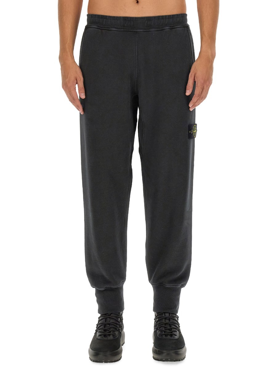 Discover the authentic Stone Island men's JOGGING PANTS in Black