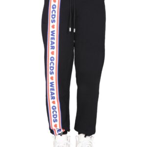 Discover the authentic gcds men's JOGGING PANTS WITH "CUTE TAPE" LOGO BAND in Black