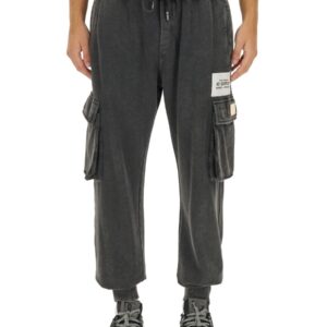 Explore the authentic Dolce & Gabbana men's JOGGING PANTS WITH LOGO in Grey