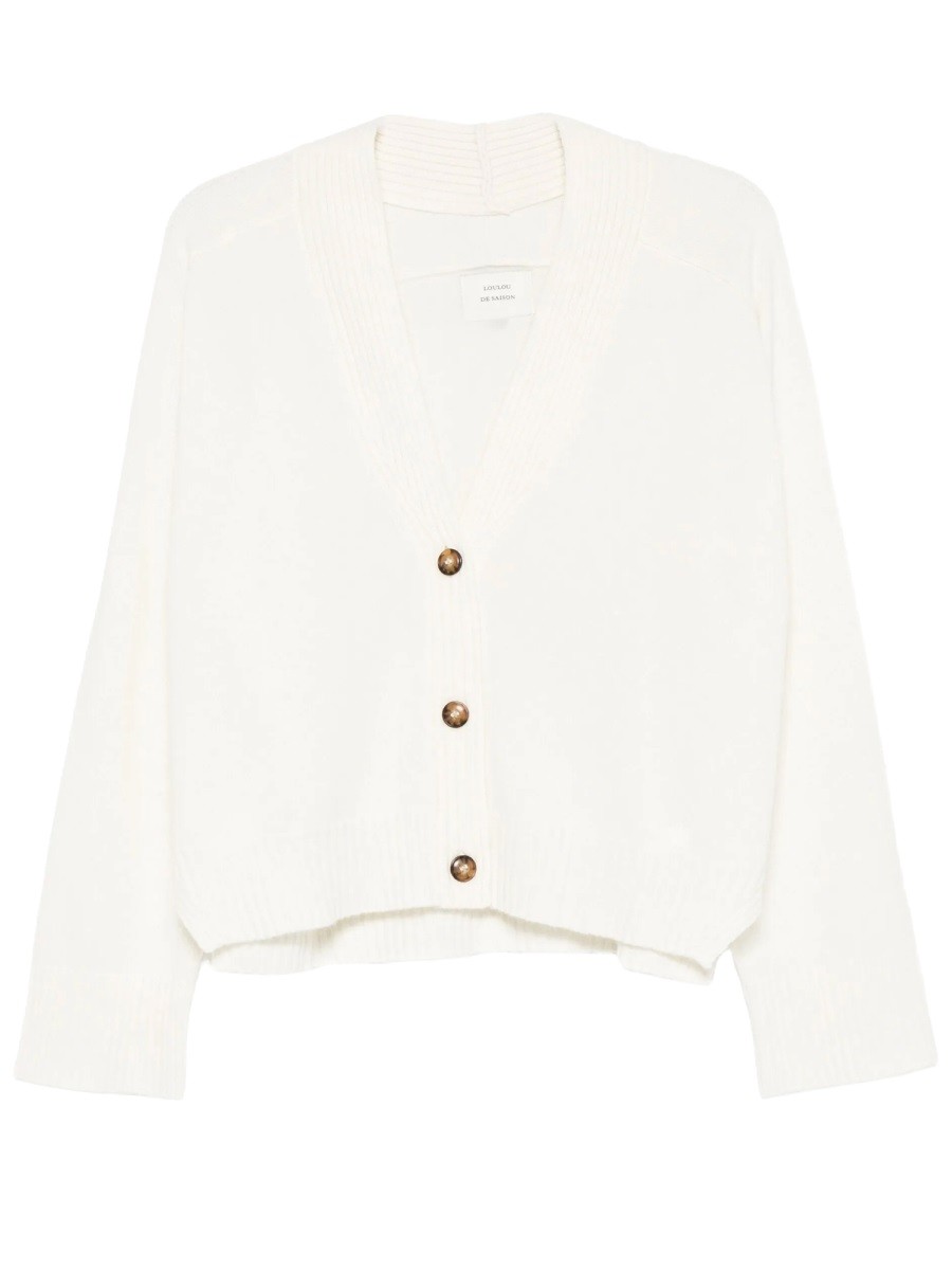 Explore the authentic LOULOU DE SAISON women's "KAIA LDS" CARDIGAN in Ivory