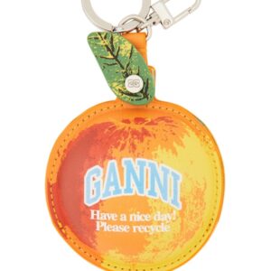 Discover the authentic GANNI women's KEYCHAIN "APPLE" in orange