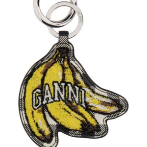 Discover the authentic GANNI women's KEYCHAIN "BANANA" in Black