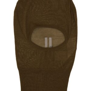 Refresh your wardrobe with the RICK OWENS men's KNITTED BALACLAVA in Brown