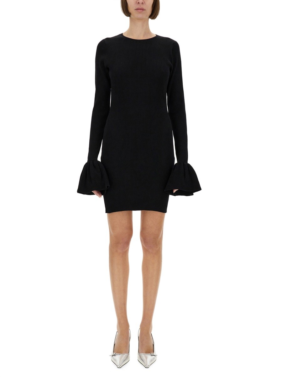 Discover the authentic ROTATE BIRGER CHRISTENSEN women's KNITTED MINI DRESS in Black