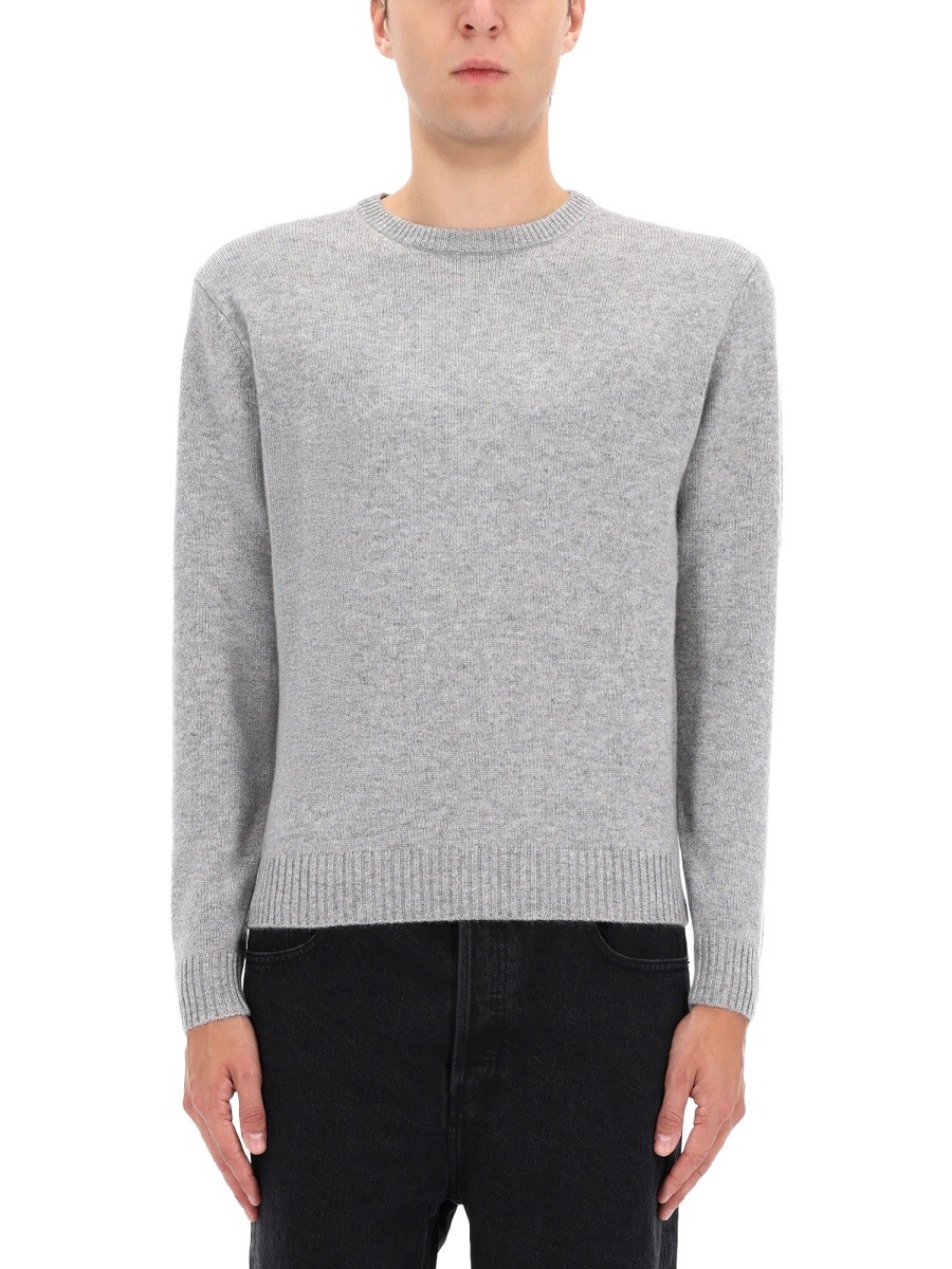 Discover the authentic ASPESI men's KNITTED SWEATER in Grey