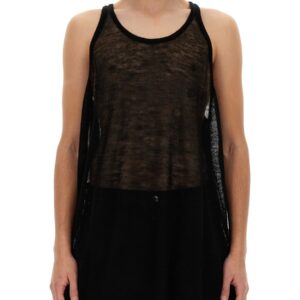 Discover the authentic RICK OWENS men's KNITTED TANK TOP in Black