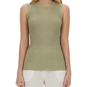 Refresh your wardrobe with the Fabiana Filippi women's KNITTED TOPS. in GREEN