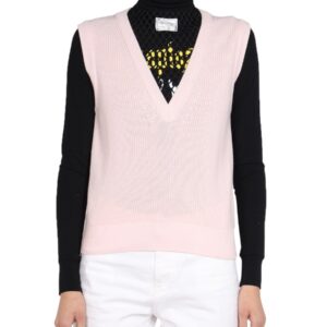Discover the authentic RAF SIMONS women's KNITTED VEST in Pink