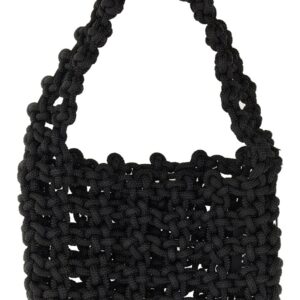 Discover the authentic KARA women's KNOT SHOULDER BAG in Black