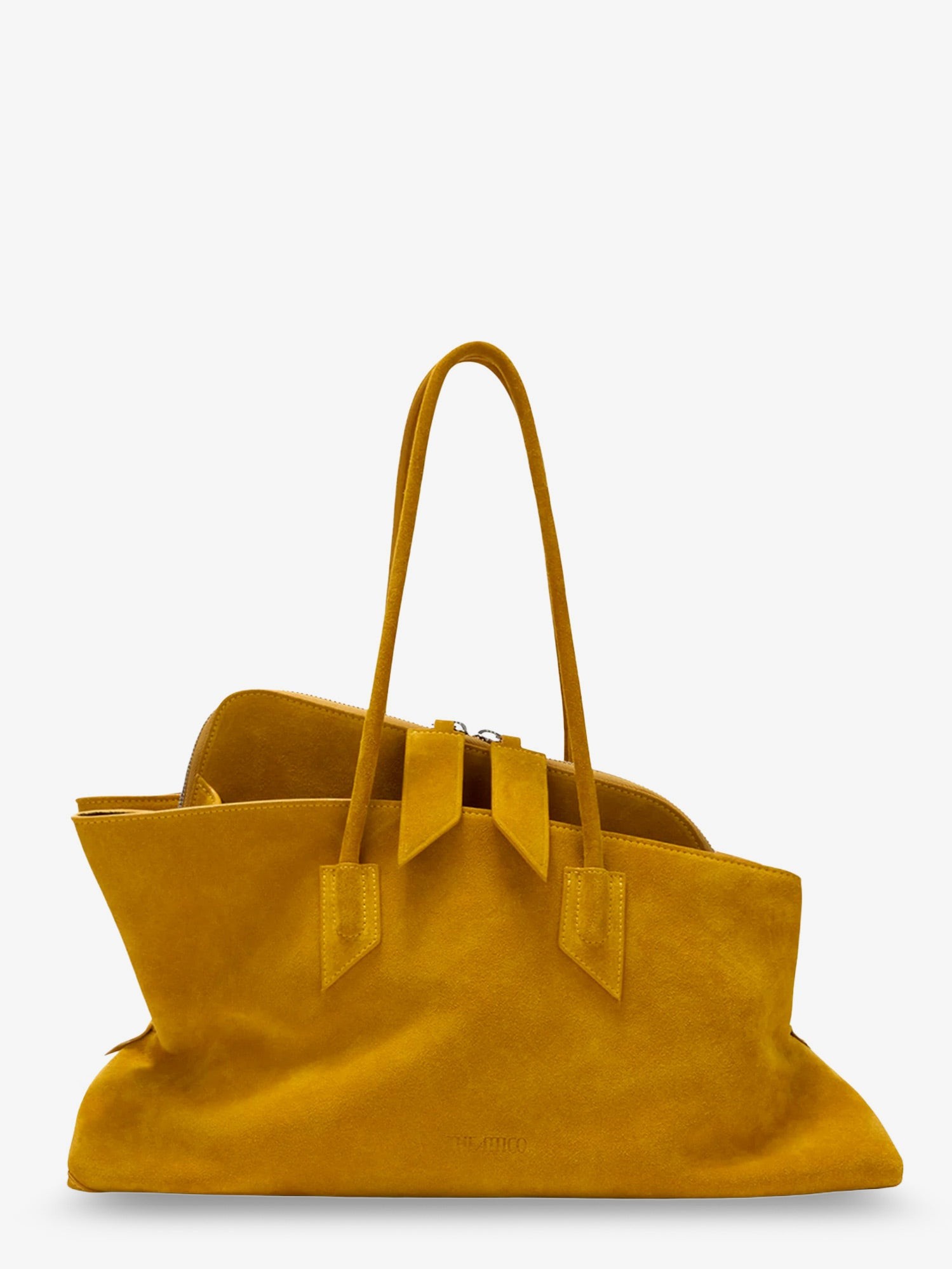 La Passeggiata suede shoulder bag : Color - Sunflower