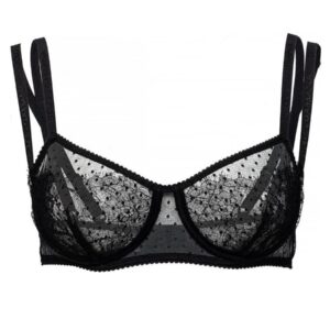 Discover the authentic Dolce & Gabbana women's LACE BALCONETTE BRA in Black