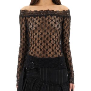 Explore the authentic Isabel Marant women's LACE "MARLENE" TOP in Black