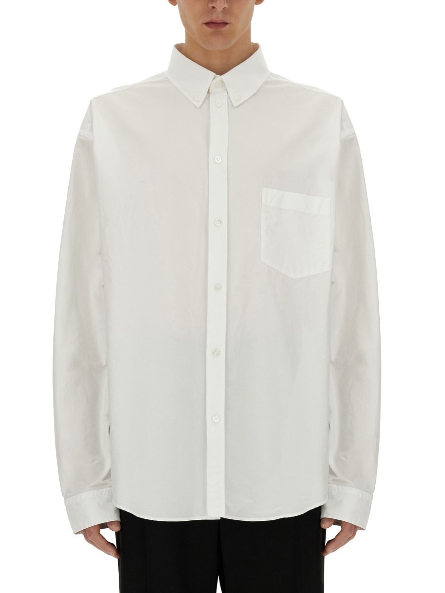 Discover the authentic Balenciaga men's LARGE FIT SHIRT in White