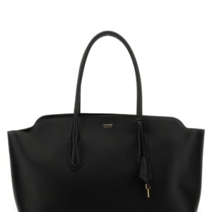 Refresh your wardrobe with the TOM FORD women's LARGE LEATHER BAG in Black